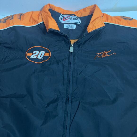 Chase Authentics Tony Stewart NASCAR 20 Black/Orange Windbreaker XL Zip Jacket - Picture 10 of 16